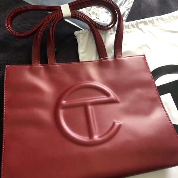 TELFAR Medium Shopper in Oxblood - Authentic - Picture 9 of 13